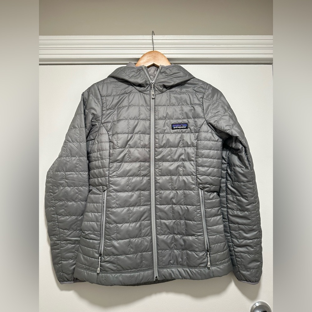 Patagonia Grey Nano Puff Quilted Jacket